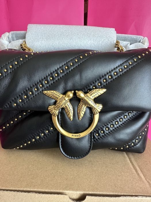 PINKO Мini Love Puff – оригинална кожена чанта | НОВА
