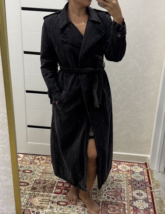 Джинсовый тренч, 42-44 размер