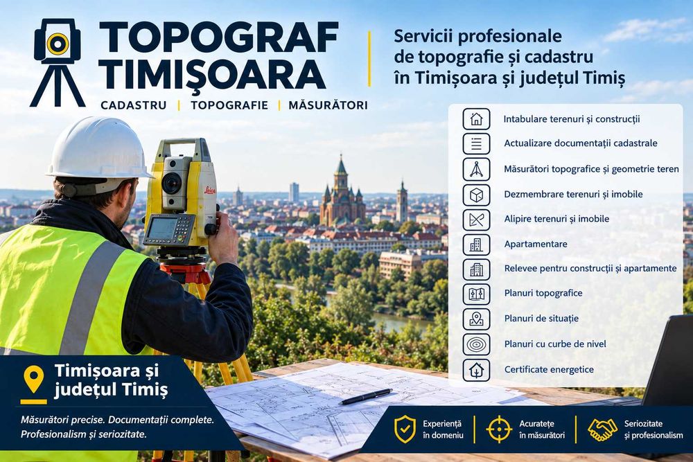 Inginer Topograf Autorizat ANCPI – Timisoara | Cadastru & Intabulare