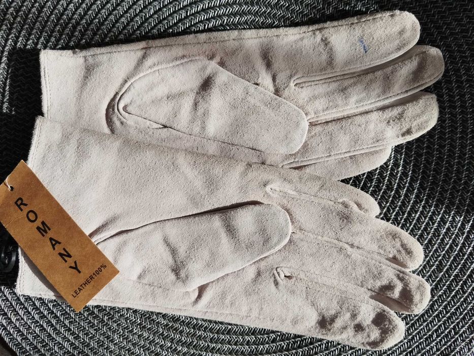 Нови дамски ръкавици естествен велур