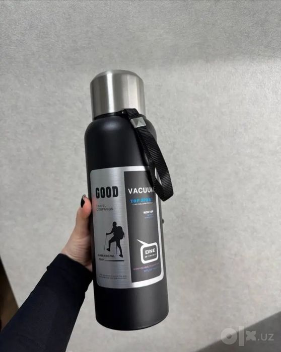 Termos GOOD 2000ml Qora – Issiq ushlaydigan termos