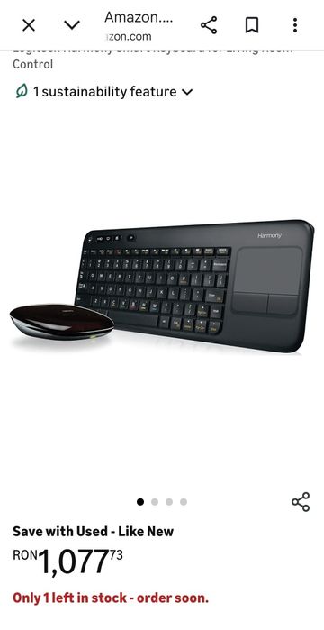 Logitech Harmony,tastatura+hub, smart