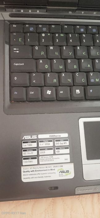 Asus X59SRseries ноутбук