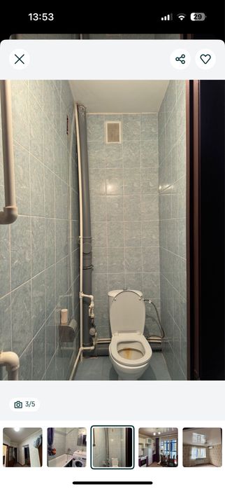 1 бөлмелі пәтер жалға беріледі.