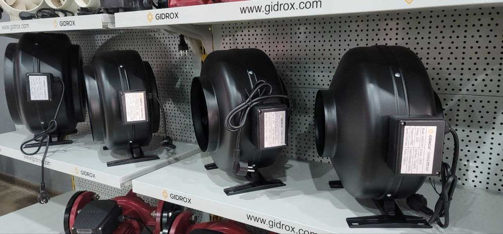 Канальные вентиляторы Gidrox