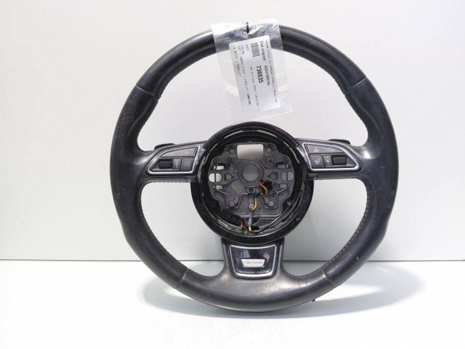 Volan piele cu comenzi, padele si incalzire, cod 4G0419091AL, Audi A6 Allroad (4GH, C7)