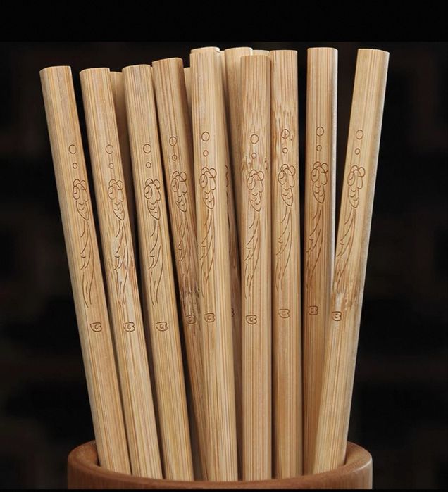Китайские палочки из натурального бамбука. 50 пар