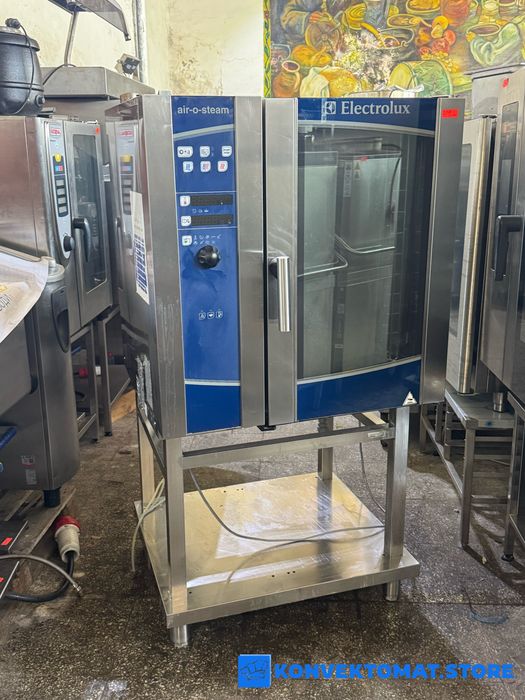 Професионален Газов Конвектомат Electrolux air-o-steam 10x GN 1/1 на Стойка