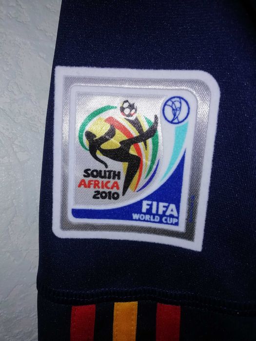 Spain Iniesta Final 2010 Adidas оригинална мачова тениска Испания
