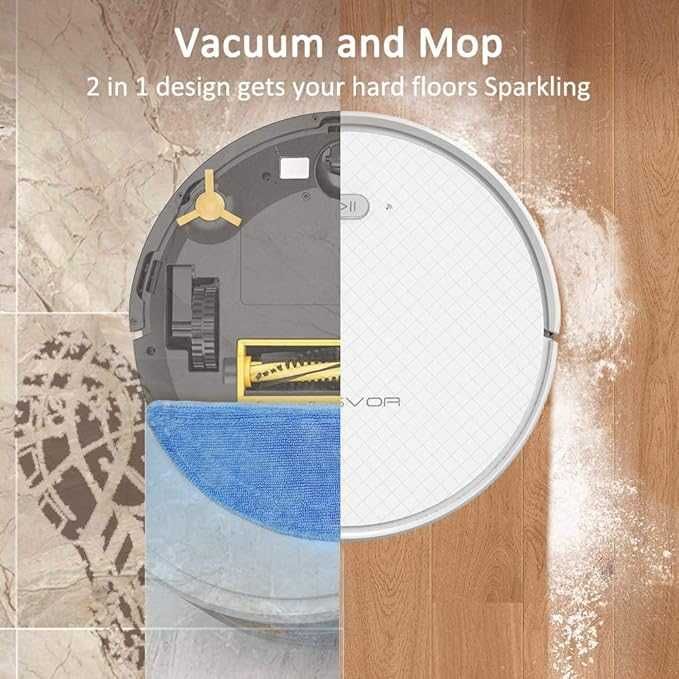 Прахосмукачка робот Tesvor X500 Pro 1800PA Vacuum Cleaner with Mop