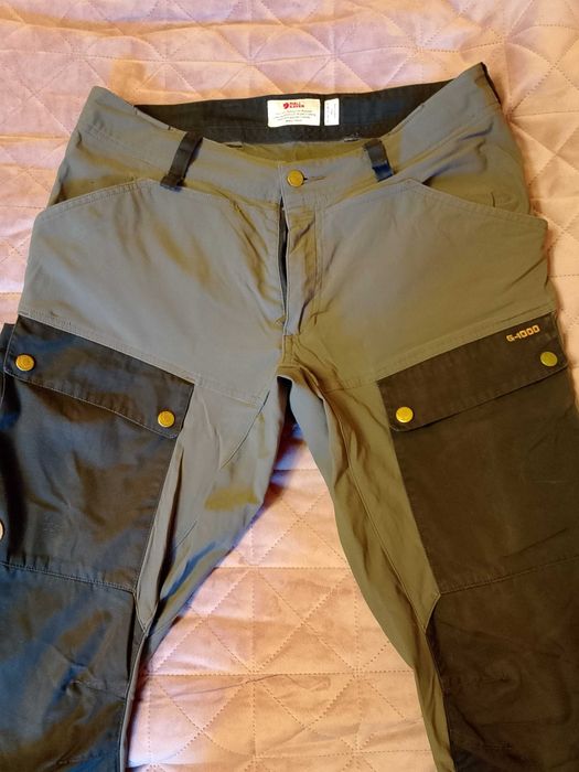 Мъжки панталон Fjällräven G-1000, размер 46 (S), сив/черен, леко ползван