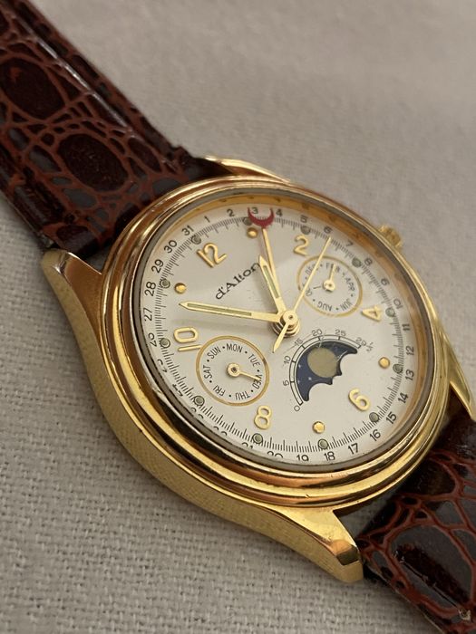 Ceas Barbatesc d’Alton triple calendar moonphase