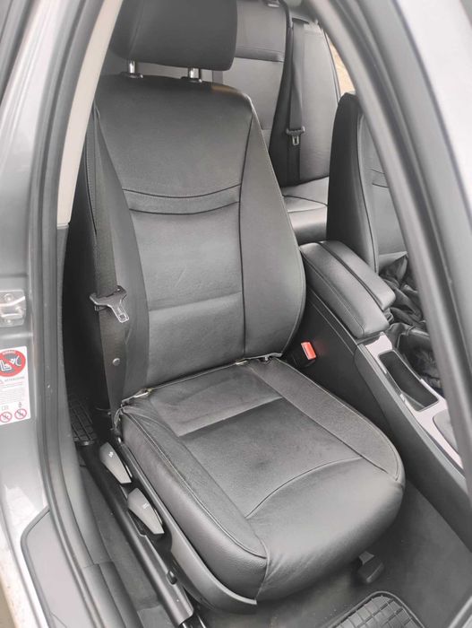 Черен кожен салон бмв е91