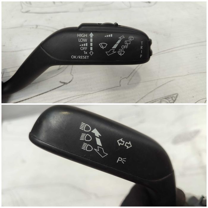 Ansamblu manete comenzi volan + spiră Skoda Fabia Mk2 (5J) 6R0953501E 2012 / [2007-2014] / (5B3)