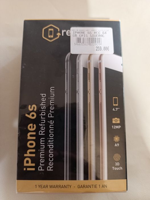 Apple iPhone 6s – 64 GB, Space Gray – Реновиран с 1 година гаранция