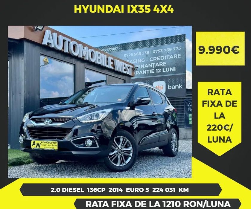 Hyundai ix35 Rate cu AVANS 0| 4X4 | An Fabricatie 2014