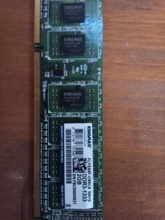 Memorie DDR3-1333 2GB kingmax