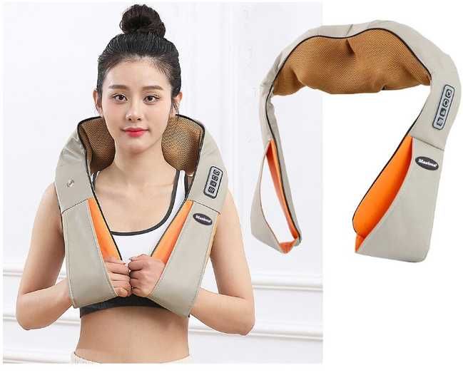 6Д Шиацу 4 и 6 бутона рамо масажор за тяло гръб врат затопляне с масаж