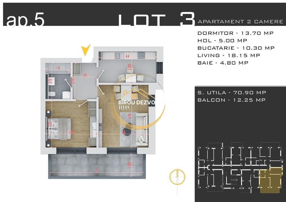 Decomandat zona verde Titan Acces facil catre metrou Teclu ikea