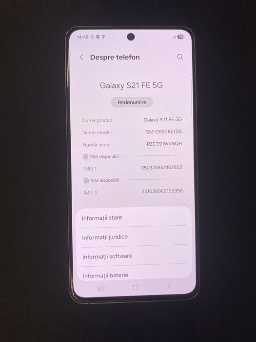 Samsung S21 FE 5G 128Gb id-XXL4877
