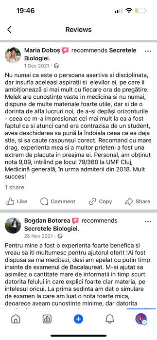 Meditații Biologie Admitere Medicină + Bacalaureat