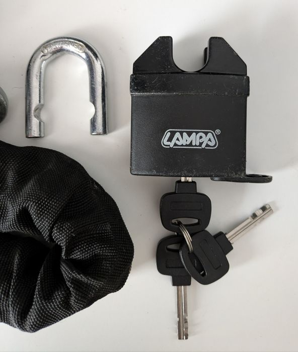 Antifurt moto - Lampa - L 150 cm - 10 mm -3 chei