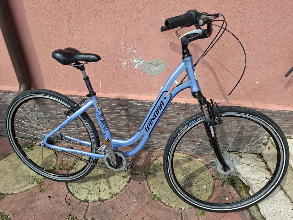 Bicicleta 28 Albastru usoara 8 viteze
