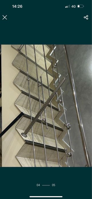 Confectionam balustrade inox 304