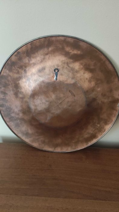 Лот от 3 медни чинии за стена гравирани с други цветни метали