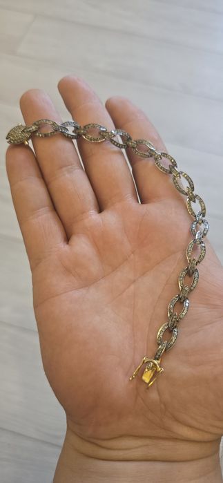 Brățară argint cu diamante naturale