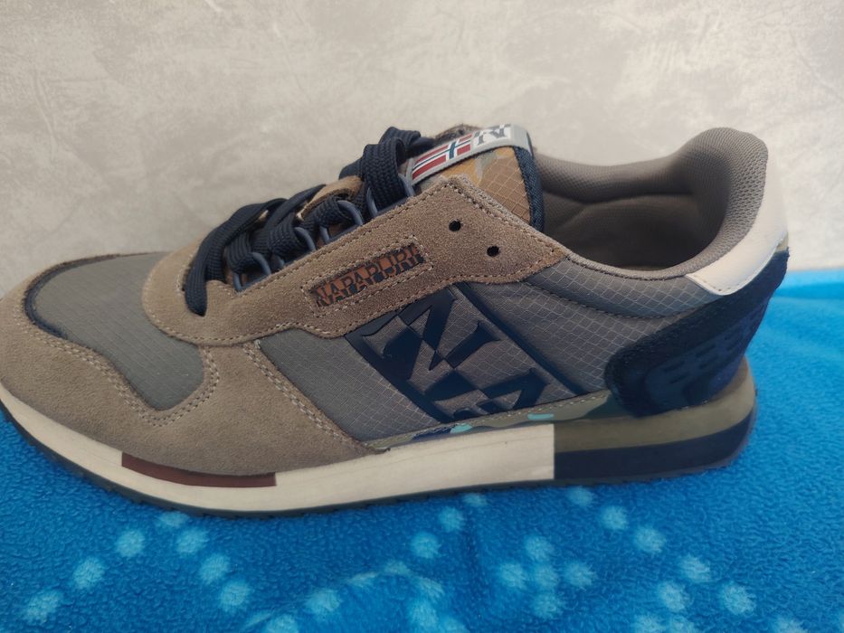 Нови мъжки маратонки Napapijri Virtus Camouflage с кутия, Размер 44 (Оригинал)