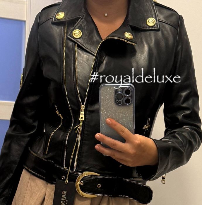 Geaca dama Balmain - Piele naturala