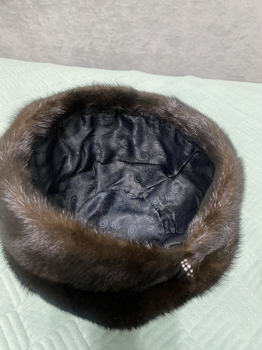 шапка норковая женская