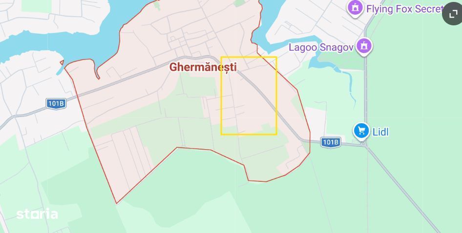 Teren industrial de vanzare | Ghermanesti | Hala si spatiu birouri
