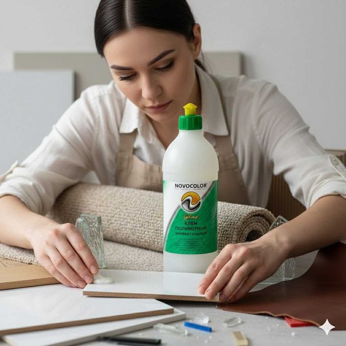 Клей полимерный универсальный 0,5 литра для паркета, дерева,кожи