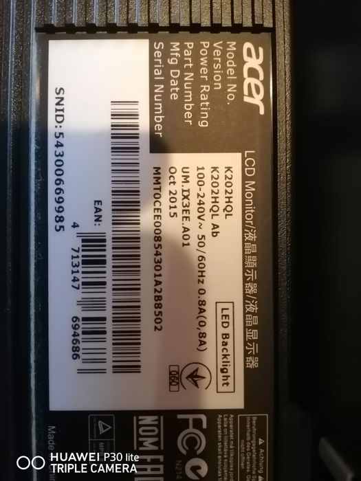 Монитор Acer 19'