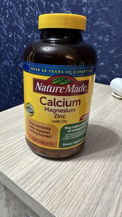 Кальций,магний,цинк,D3.Nature Made300шт.