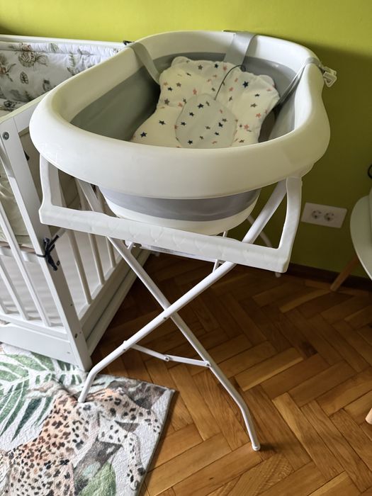 Cadita pliabila bebelus + suport din metal