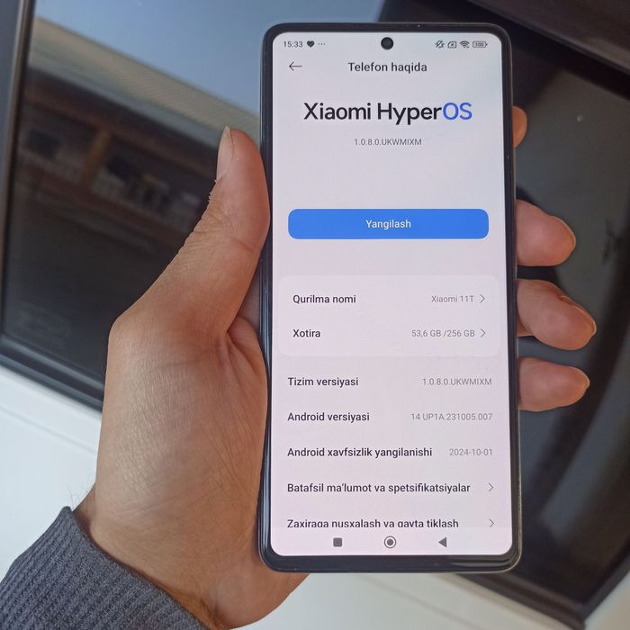 Xiaomi 11 T  sotiladi 2mln200ga