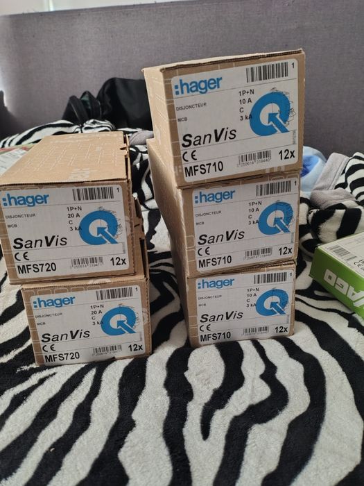 Hager siguranțe 10 și 20 amperi noi