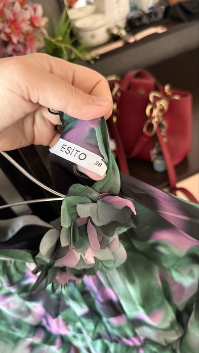 Платье женское зеленое