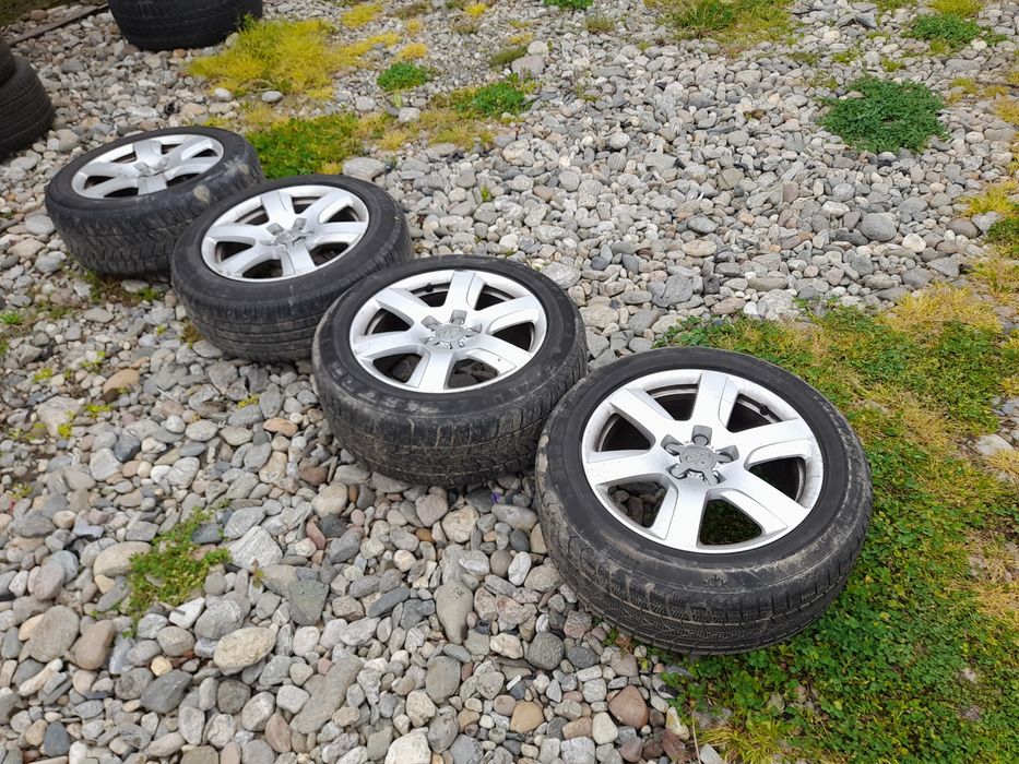 Vând jante 225 55 r17 audi a6 c7 4g0 cu cauciucuri