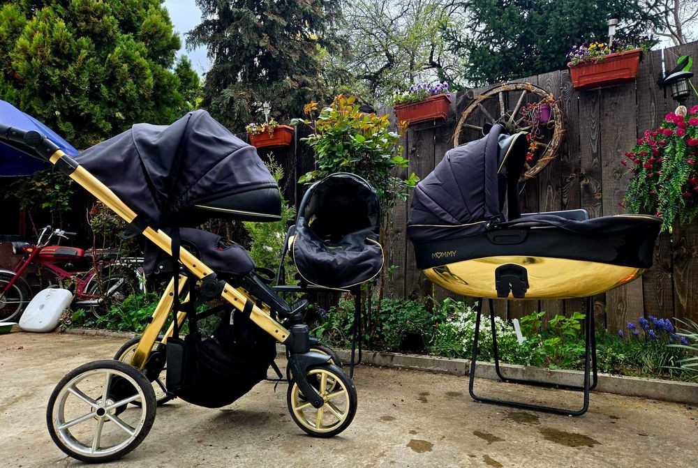 3в1 Количка Baby Active Glossy Gold