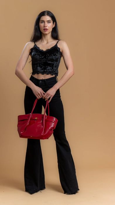 Нова дамска червена чанта JWPEI