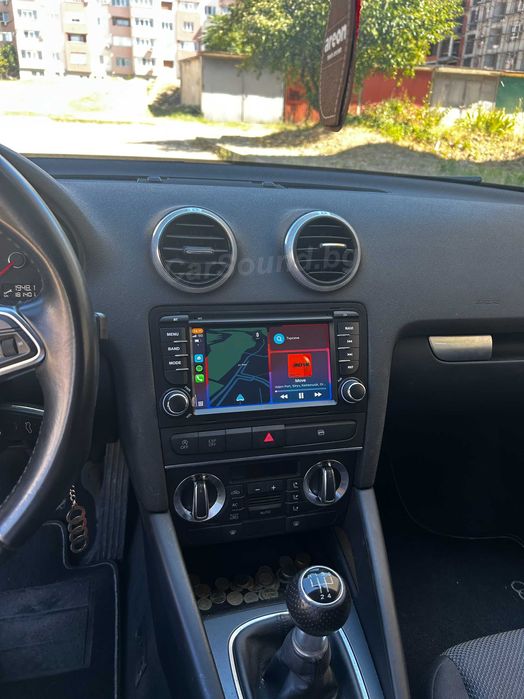 Audi A3 8P - 7" Android 15 Мултимедия Ауди А3 8П Навигация Андроид