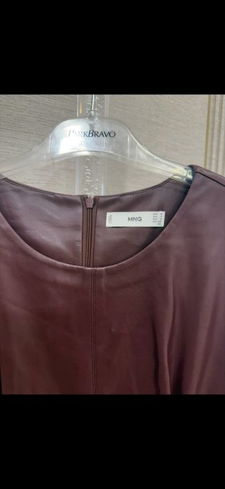 Платье Манго ,экокожа