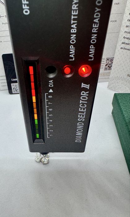 Сребърно колие с мойсанит (Диамант) 1 карат