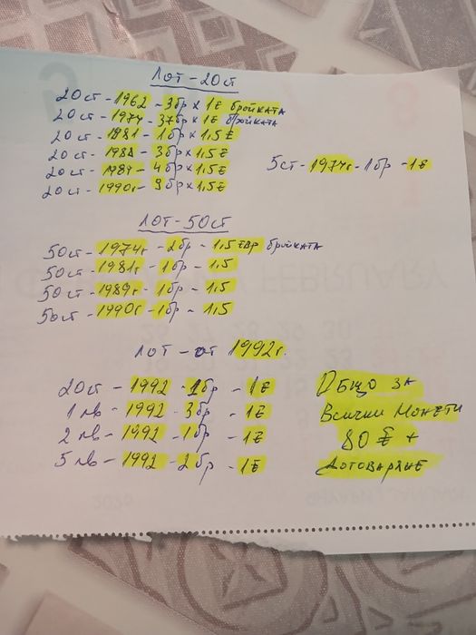 Стари български монети