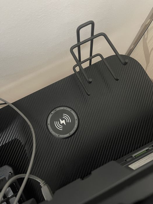 Birou Gaming Genesis Holm 300, Iluminare RGB, Negru