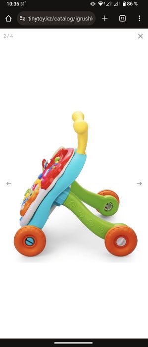 Ходунки каталка + музыкальный столик